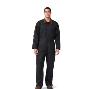DICKIES Premium Duck Insulated Coverall Men's Small Canvas Quilt Lined